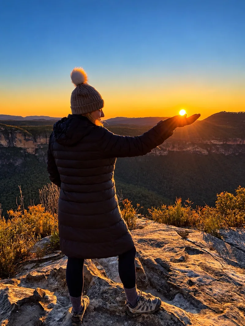 Sunrise from Anvil Rock, near Blackheath