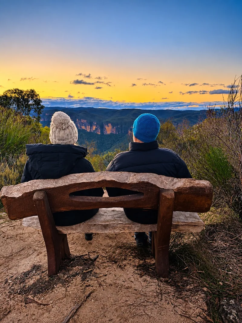 Sunset from Anvil Rock, near Blackheath