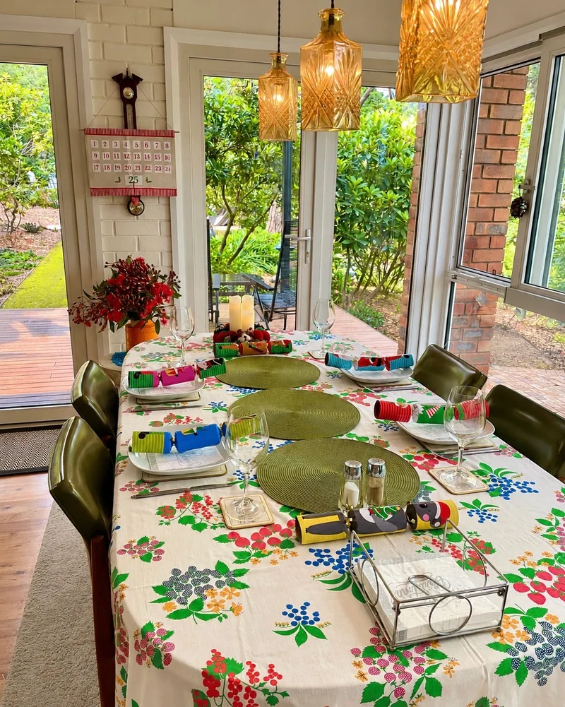 A festive Christmas dining table